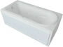 Фото акриловая ванна aquatek леда 170*80 см, белая