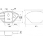 Фото кухонная мойка granula gr-9101 арктик