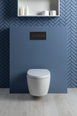 Фото унитаз подвесной безободковый aquanet zv-1, белый