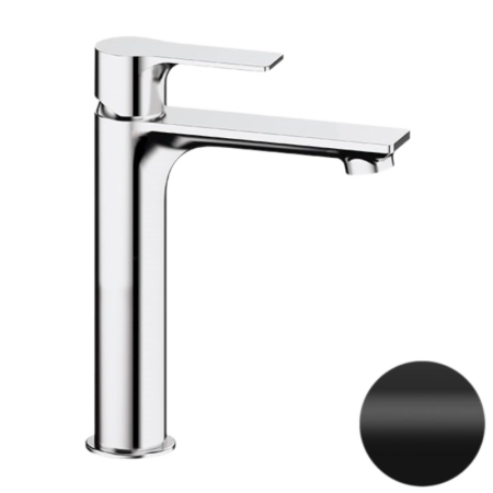 Фото смеситель для раковины remer energy ey12ano, черный матовый