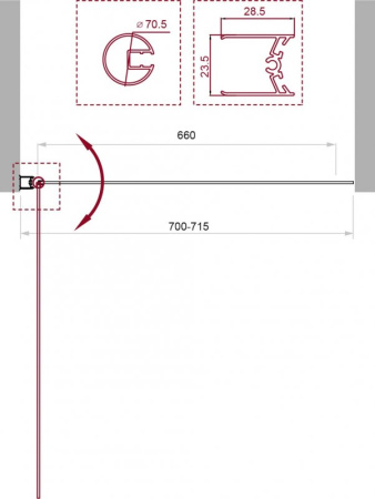 Фото шторка на ванну belbagno uno uno-v-1-70/150-c-cr 70*150 см, стекло прозрачное/профиль хром