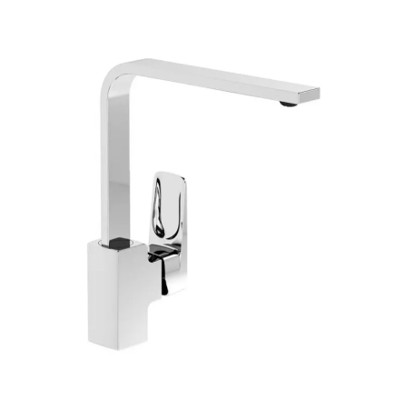 Фото смеситель для кухни vitra root square a42753exp, хром