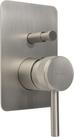 Фото встраиваемый смеситель для ванны и душа allen brau priority x2 5.31011-bn, никель браш