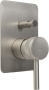 Фото встраиваемый смеситель для ванны и душа allen brau priority x2 5.31011-bn, никель браш