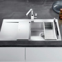 Фото кухонные мойки blanco flow xl 6 s-if 521640 нерж.сталь