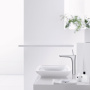 Фото смеситель hansgrohe puravida 15074000 для раковины хром