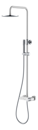 Фото душевая колонна boheme stick 128-wcr.2, белый глянец/ хром