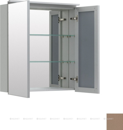 Фото зеркало-шкаф de aqua алюминиум 70 медь