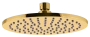 Фото верхний душ с шарнирным соединением 20 см remer 359mm20dox, золото глянцевое