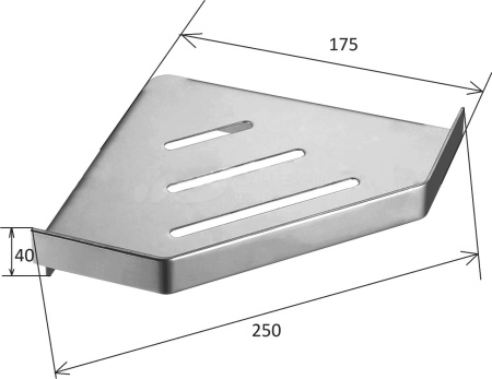 Фото угловая полка boheme new venturo 10318-mg, матовое золото