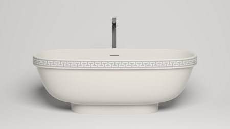 Фото ванна salini s-stone greca meander 103021mrf 180*80 см, матовая ral полностью