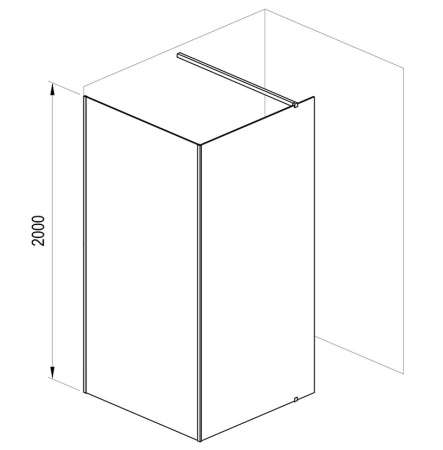 Фото душевое ограждение ravak walk-in corner 120*80*200 см gw1cg4c00z1, стекло прозрачное/профиль хром