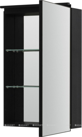 Фото зеркало-шкаф de aqua алюминиум 50 черный