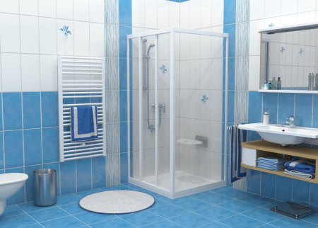 Фото неподвижная стенка ravak supernova apss-90 94070ur211 90*198 см, профиль сатин/матовый полистирол