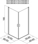 Фото душевой угол aquanet cinetic ae12-n-80h190u-ct 80*80*190 см
