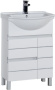 Фото тумба напольная с раковиной aquanet доминика 60 белый