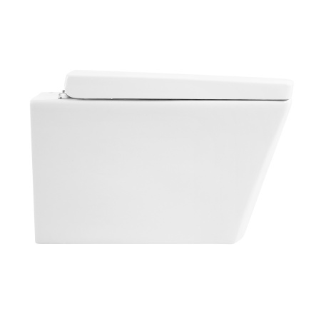 Фото унитаз подвесной безободковый belbagno regina bb104ch, белый