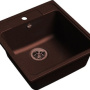 Фото мойка кухонная ewigstein elegant 52х48 шоколад