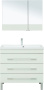 Фото комплект мебели aquanet верона 90 белый (напольный 3 ящика)