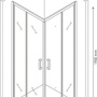 Фото душевой уголок berges wasserhaus solo s 061107 хром / прозрачное стекло 90x90