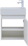 Фото комплект мебели aquanet nova lite 50 белый глянец (с дверецей)