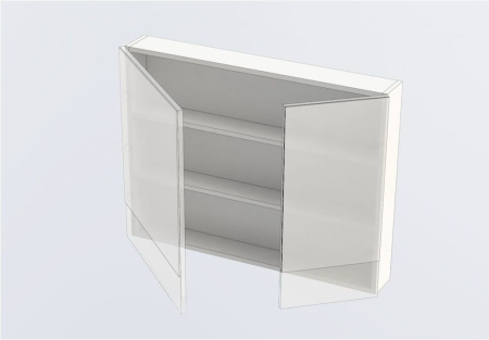 Фото зеркало-шкаф aquanet нота 90 белый