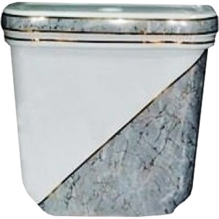 Фото бачок для унитаза creavit klasik декор diag./gri kl410.000i0