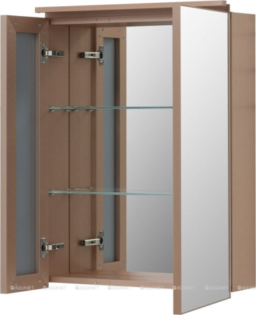 Фото зеркало-шкаф de aqua алюминиум 60 медь