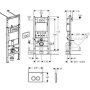 Фото инсталляция для унитаза geberit duofix платтенбау 458.122.21.1 2 в 1 с кнопкой смыва