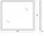 Зеркало с подсветкой BelBagno SPC-MAR-600-600-LED-TCH 60*60 см, сенсорное включение