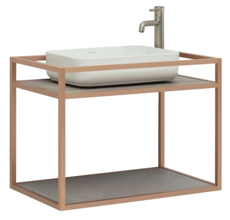 Фото консоль под раковину allen brau liberty 75 1.33001.60 медь браш