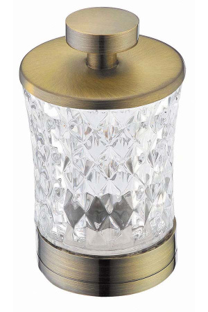 Фото стакан для ватных дисков boheme 10214, бронза