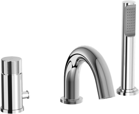 Фото смеситель на борт ванны paffoni jo jo040lcr, хром