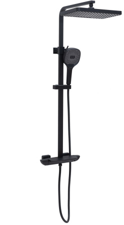 Фото душевая колонна allen brau infinity 5.21030-31, черный матовый