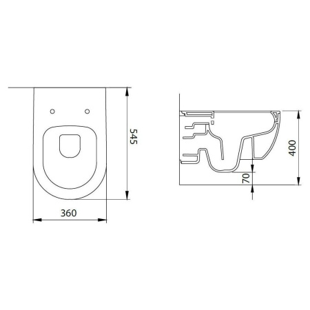Фото унитаз подвесной безободковый allen brau priority 4.31001.31, черный матовый