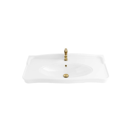 Фото раковина подвесная creavit antik an100 an100-00cb00e-0000, белая