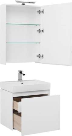 Фото комплект мебели aquanet йорк 60 белый