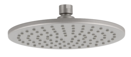 Фото верхний душ с шарнирным соединением 20 см remer 359mm20npox, никель матовый брашированный