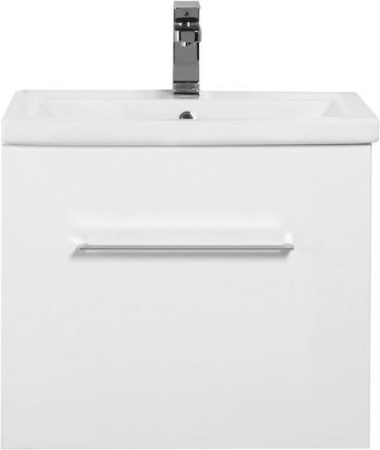 Фото тумба подвесная с раковиной aquanet порто 60 белый