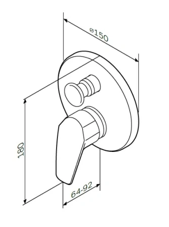 Фото смеситель для ванны и душа am.pm gem, хром
