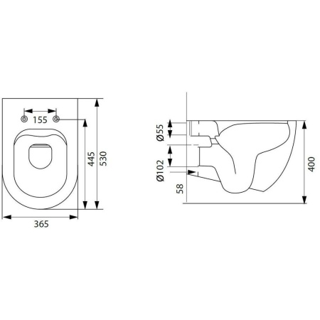 Фото унитаз подвесной безободковый allen brau reality 4.32006.20, белый глянец