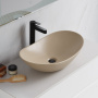 Фото раковина накладная belbagno bb1404-h316 60,5*36 см, бежевая 
