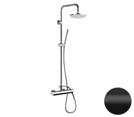 Фото душевая система remer minimal n37rx7mmm20no, черный матовый