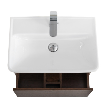 Фото тумба подвесная с одним ящиком belbagno neon 50 rovere scuro 