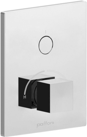 Фото встраиваемый смеситель для ванны и душа paffoni compact box cpm513cr, хром