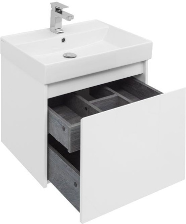 Фото комплект мебели aquanet nova lite 60 белый (1 ящик)