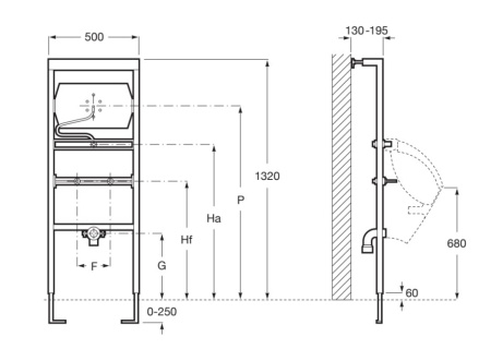 Фото инсталляция для писсуара roca duplo 890094100
