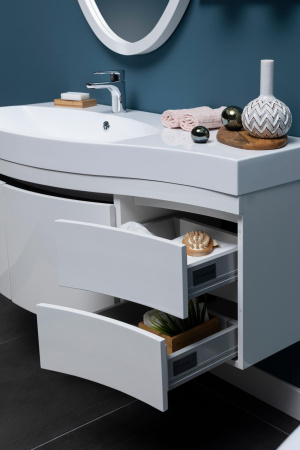 Фото комплект мебели aquanet опера 115 l белый (2 дверцы 2 ящика)