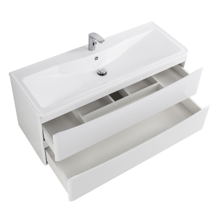 Фото тумба подвесная belbagno acqua 120 bianco lucido 