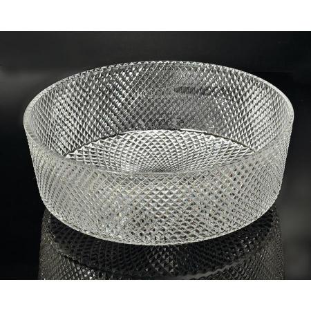 Фото раковина накладная boheme 817-s 39*12см хрусталь, серебро